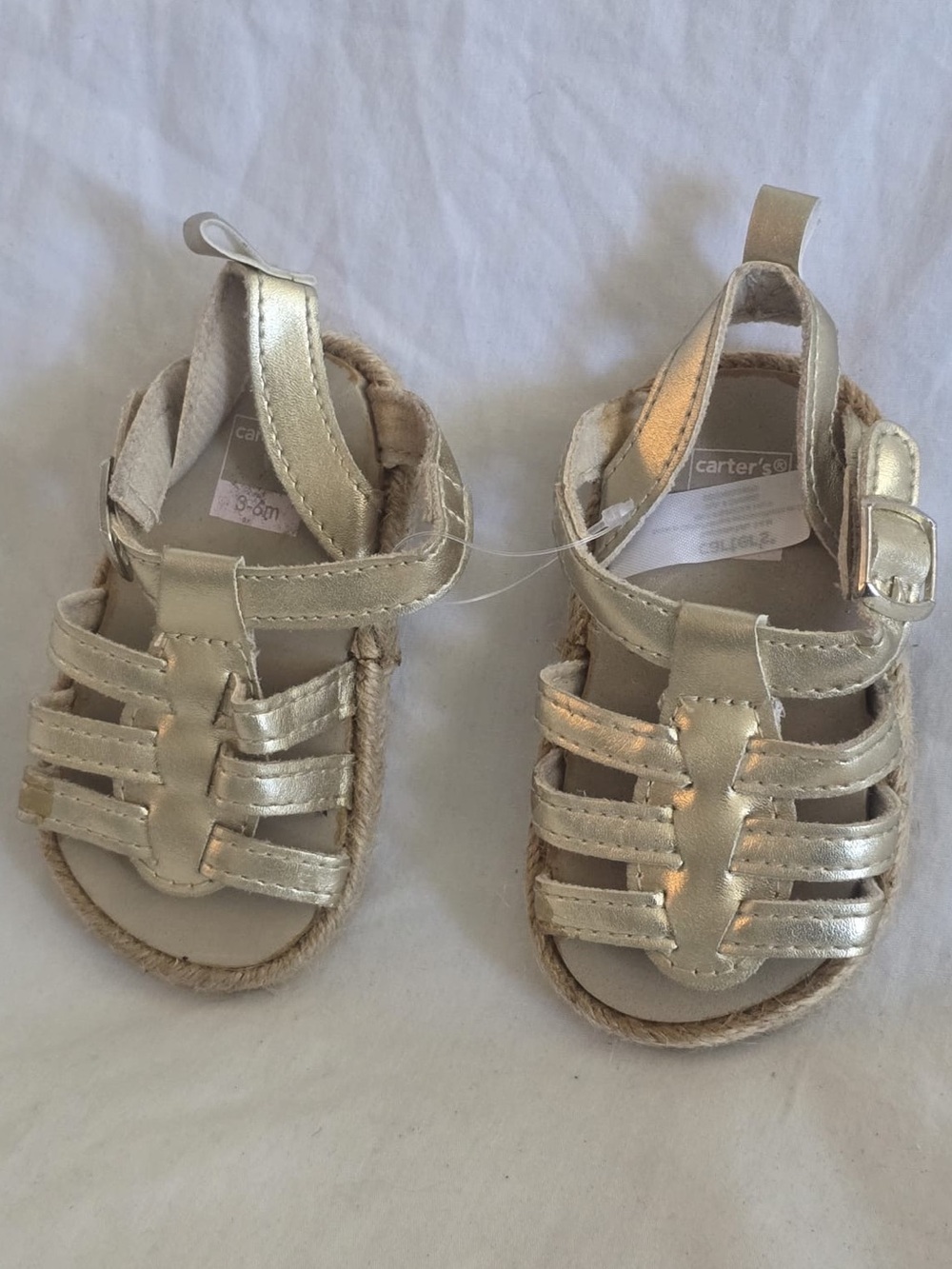 Carter's Metallic Gold Toddler Strappy Sandals